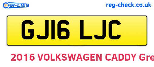 GJ16LJC are the vehicle registration plates.