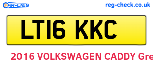 LT16KKC are the vehicle registration plates.