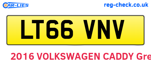 LT66VNV are the vehicle registration plates.