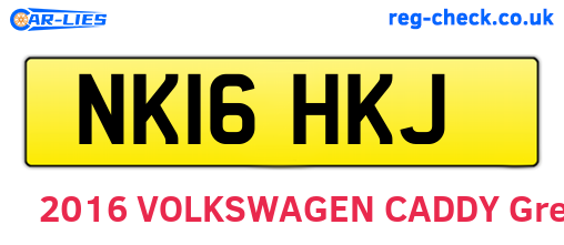 NK16HKJ are the vehicle registration plates.