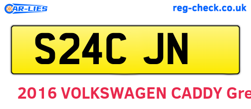 S24CJN are the vehicle registration plates.