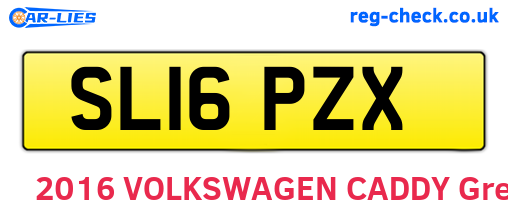 SL16PZX are the vehicle registration plates.