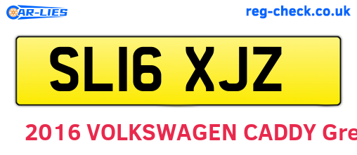 SL16XJZ are the vehicle registration plates.