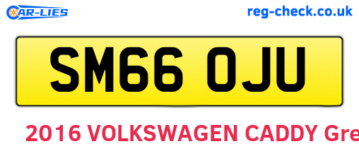 SM66OJU are the vehicle registration plates.