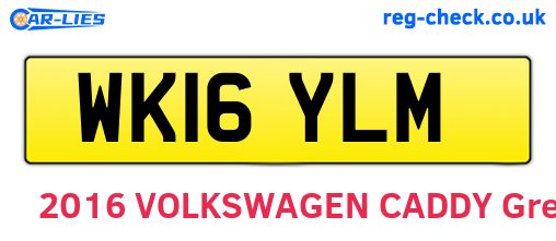 WK16YLM are the vehicle registration plates.