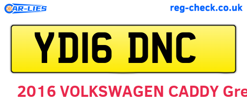 YD16DNC are the vehicle registration plates.