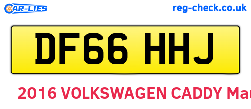 DF66HHJ are the vehicle registration plates.