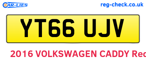 YT66UJV are the vehicle registration plates.