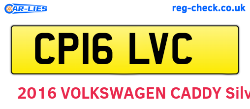 CP16LVC are the vehicle registration plates.