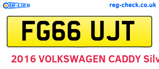 FG66UJT are the vehicle registration plates.