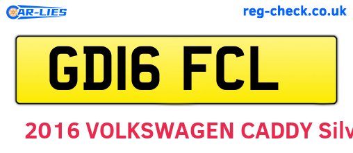 GD16FCL are the vehicle registration plates.