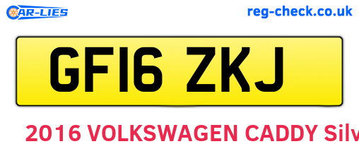 GF16ZKJ are the vehicle registration plates.