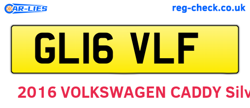 GL16VLF are the vehicle registration plates.