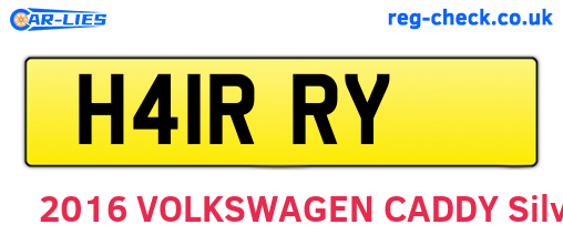 H41RRY are the vehicle registration plates.