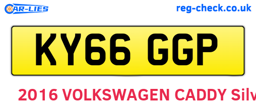 KY66GGP are the vehicle registration plates.