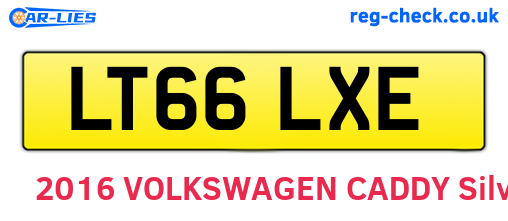 LT66LXE are the vehicle registration plates.