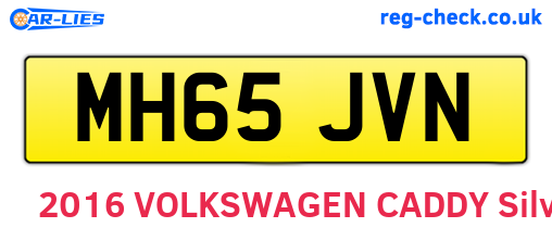 MH65JVN are the vehicle registration plates.