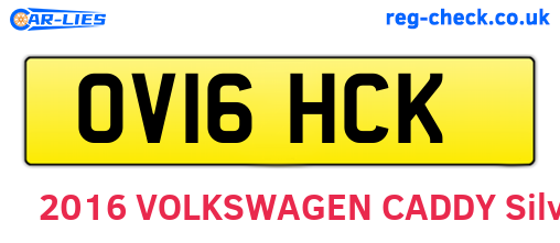 OV16HCK are the vehicle registration plates.