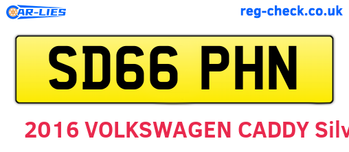 SD66PHN are the vehicle registration plates.