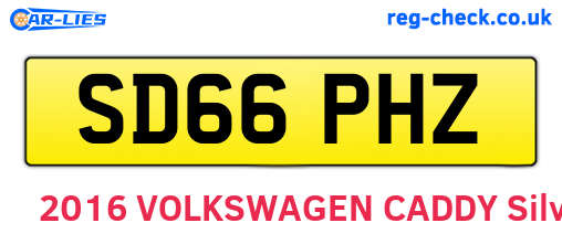 SD66PHZ are the vehicle registration plates.