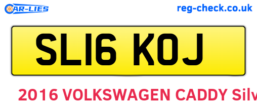 SL16KOJ are the vehicle registration plates.