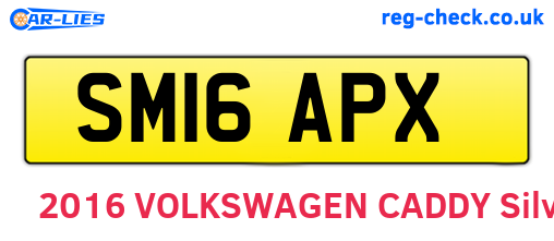 SM16APX are the vehicle registration plates.