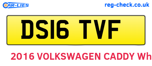 DS16TVF are the vehicle registration plates.