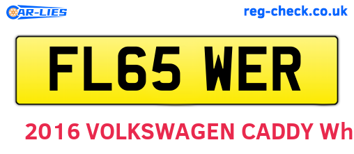 FL65WER are the vehicle registration plates.