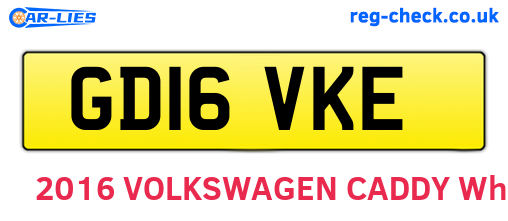GD16VKE are the vehicle registration plates.