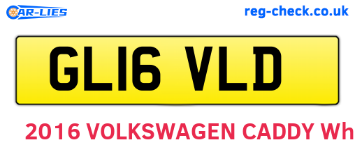 GL16VLD are the vehicle registration plates.