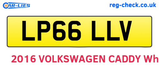 LP66LLV are the vehicle registration plates.
