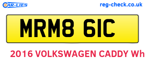 MRM861C are the vehicle registration plates.