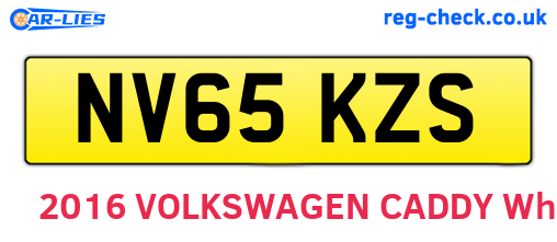 NV65KZS are the vehicle registration plates.
