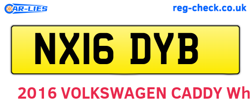 NX16DYB are the vehicle registration plates.