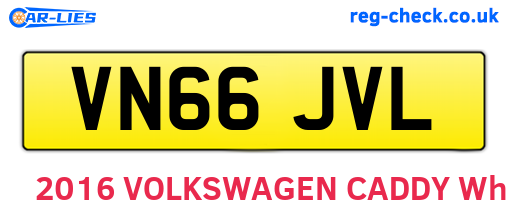 VN66JVL are the vehicle registration plates.