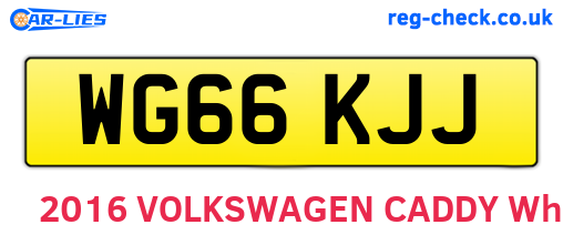 WG66KJJ are the vehicle registration plates.