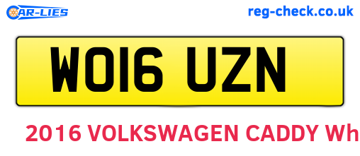 WO16UZN are the vehicle registration plates.