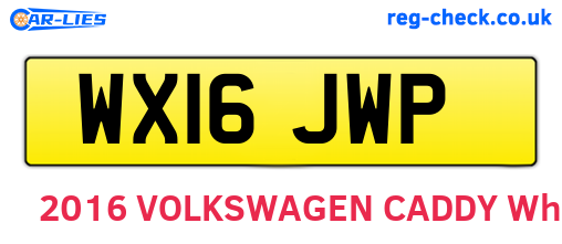 WX16JWP are the vehicle registration plates.
