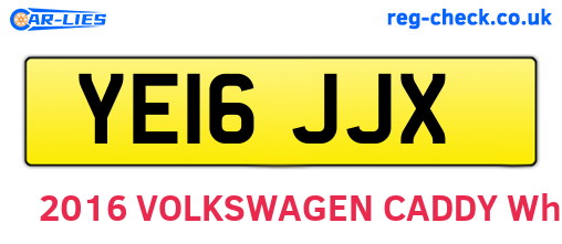 YE16JJX are the vehicle registration plates.