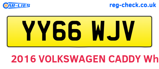 YY66WJV are the vehicle registration plates.