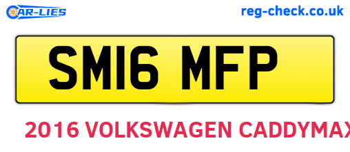 SM16MFP are the vehicle registration plates.