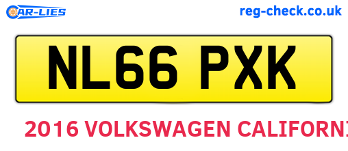 NL66PXK are the vehicle registration plates.