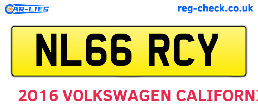 NL66RCY are the vehicle registration plates.