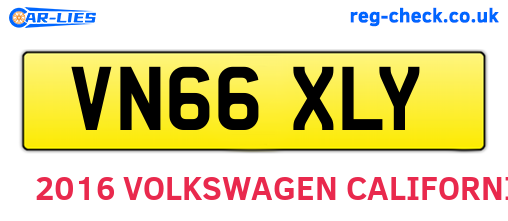 VN66XLY are the vehicle registration plates.