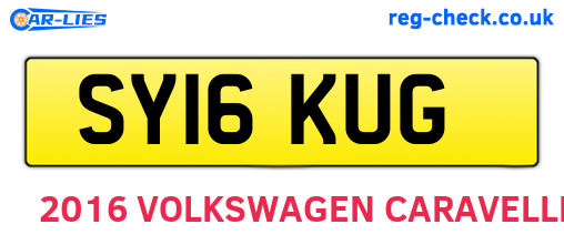 SY16KUG are the vehicle registration plates.