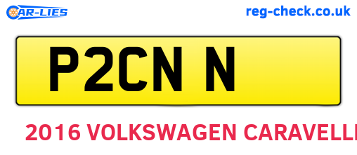P2CNN are the vehicle registration plates.
