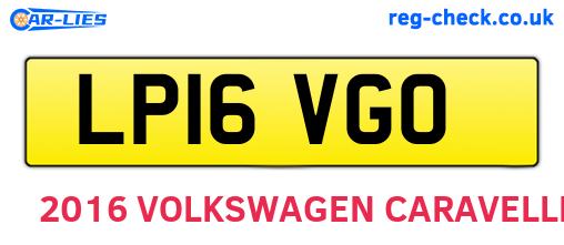 LP16VGO are the vehicle registration plates.