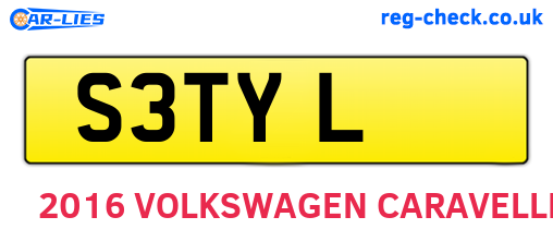S3TYL are the vehicle registration plates.