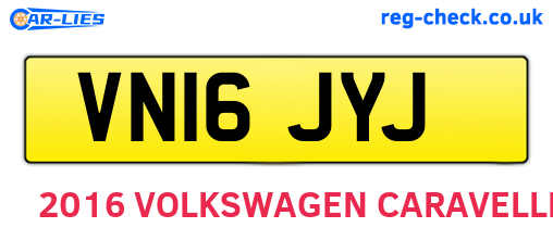 VN16JYJ are the vehicle registration plates.
