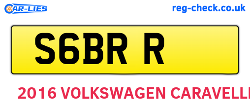 S6BRR are the vehicle registration plates.